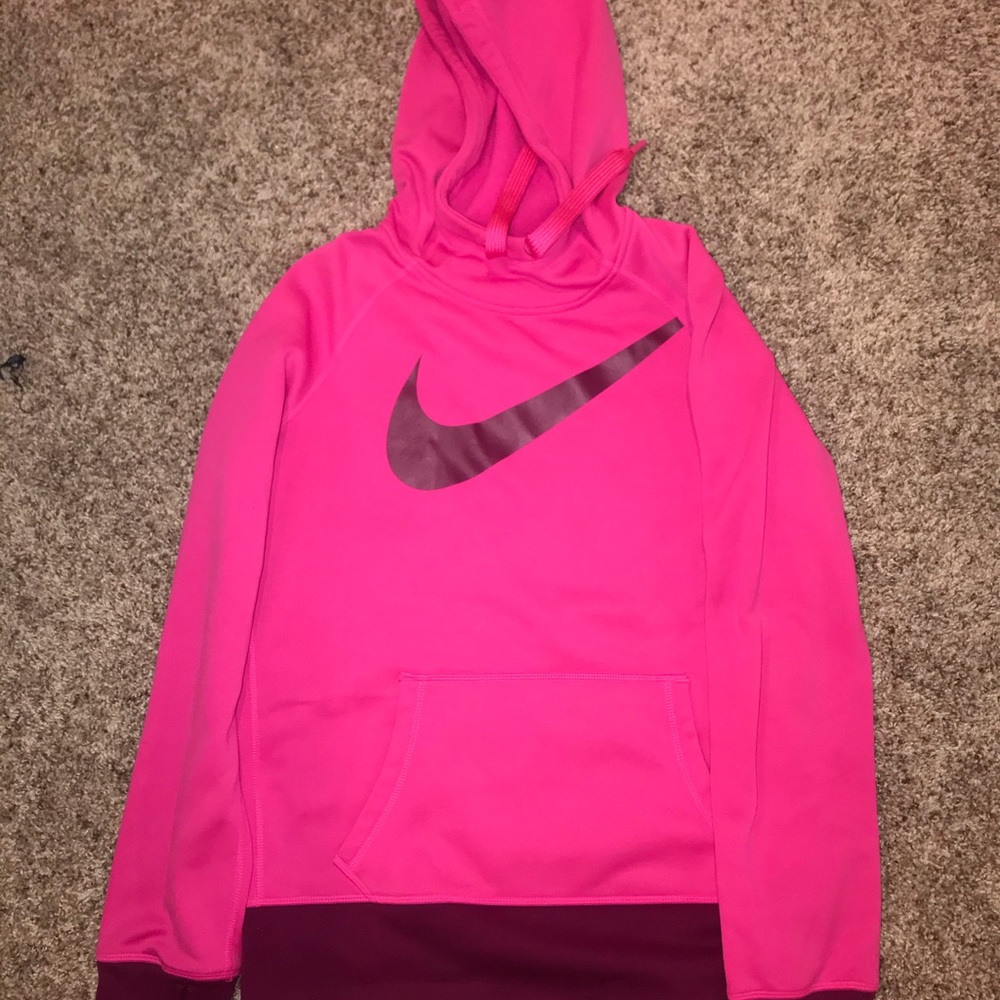pink nike hoodie
